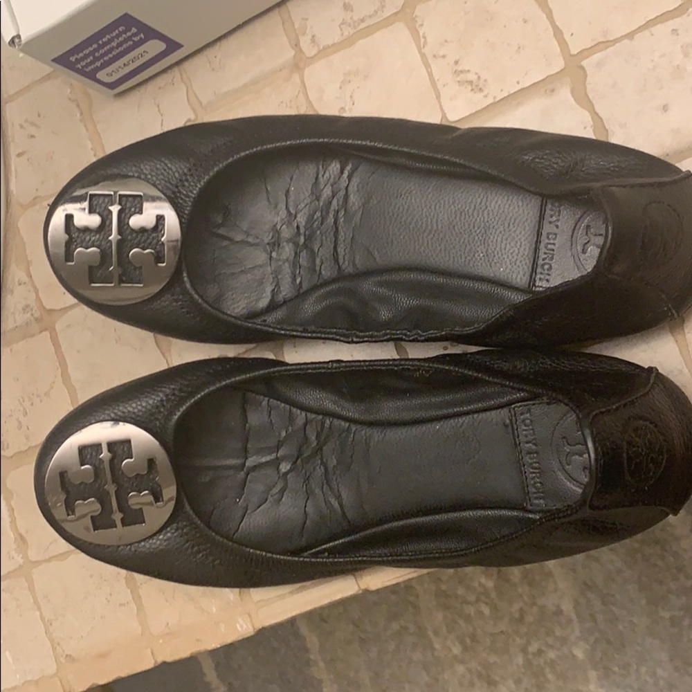 Tory Burch flat black shoes
